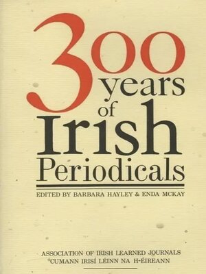 cover image of Three Hundred Years of Irish Periodicals